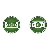 Dollar vector icon background template illustration