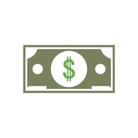 Dollar vector icon background template illustration
