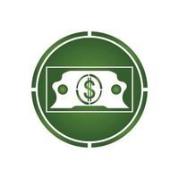 Dollar vector icon background template illustration