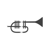 Trumpet music instrument vector icon