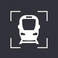 metro, icono de transporte público, vector de señal