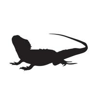 Lizard Silhouette Art vector