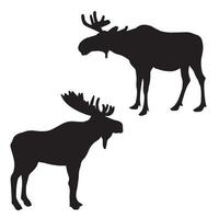 Moose silhouette art vector