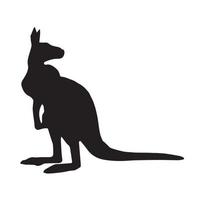 Kangaroo silhouette Art vector