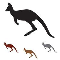 Kangaroo silhouette Art vector