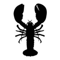 Lobster silhouette Art vector
