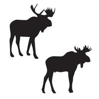 Moose silhouette art vector