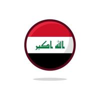 icono de la bandera de irak vector
