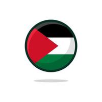 icono de bandera palestina vector