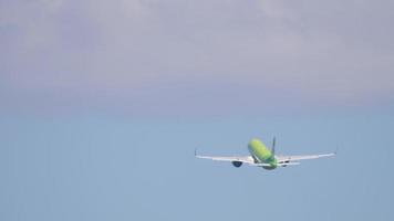 Rückansicht, Flugzeug abheben video