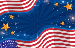 USA Independence Celebration Background vector