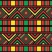 Seamless Pattern Pan African Color vector
