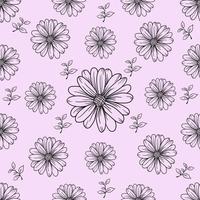 flower seamless pattern vector