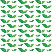 Group of green leaves in pattern design, Green leaves , white background in nature style green. green nature Pattern. Geometric green layout. Elements of leaves. Vector illustration.