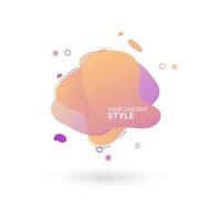 Gradient abstract Vector design with nice colored style and an options vector illustration sets used in banner, presentation, brochure template