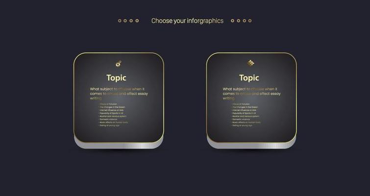 Two Luxury premium rectangle buttons of Infographic design and template in Three options vector, illustration design