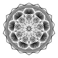 Islamic mandala background design  with white  background vector