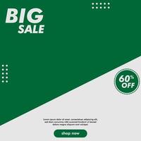 Big sale offer social media post template vector