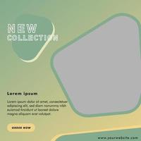 New collection template banner vector