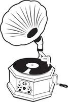 Wax Cylinder Phonograph vector