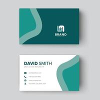 Minimal business card design template Premium Vector