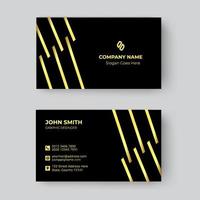 Minimal Gold business card design template vector