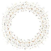 Abstract round frame. Splash of paint. Vector element.