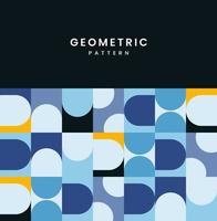 formas geométricas modernas hechas para patrones y texturas, azul y blanco. formas geométricas vector de elementos abstractos curvos, diseño de patrón geométrico utilizado en pancartas, paquetes, fondos de pantalla,