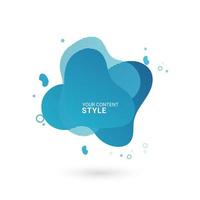 A BLUE Abstract modern graphic elements and Dynamical colored forms with lines and Gradient abstract banners with flowing liquid shapes, Template for the design of a logo, flyer or presentation. vector