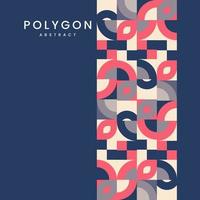 geometría minimalista en estilo moderno y diseño de textura multicolor, con texto en fondo azul, rosa y azul y crema, utilizado en papel tapiz, patrones, vectores e ilustraciones