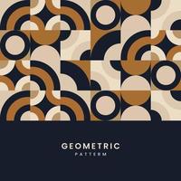 Nice Geometrical shapes constructed wallpaper artwork of vector with text. Design of abstract texture with Colored geometric shapes, dark brown, cream, black used in poster art, cover design