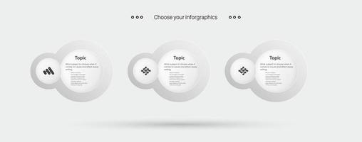 FOUR Steps of infographic Process or chart with Blue. orange, grey, white Circle option pannel on white background and Infographic template with 4opions or steps vector