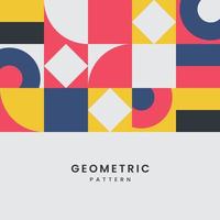 Nice Geometric pattern and abstract vector Texture design with Text. yellow, white, dark blue shapes and colorful palette. a texture and pattern composition for wallpaper design, textile Vector