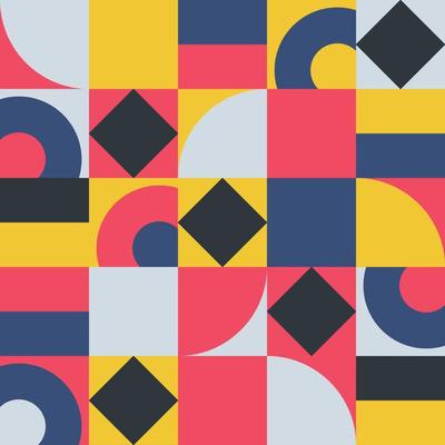 Nice Geometric pattern and abstract vector Texture design with yellow, white, dark blue shapes and colorful palette. a texture and pattern composition for wallpaper design, textile and illustrations