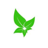 Modern green leaf icon template style, Green nature leaves design, logo, symbol, element, object, trademark, for growing of leaves vector, illustration vector