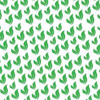 un patrón de hojas verdes, hojas verdes naturales en grupos para el diseño de texturas, plantilla de patrón abstracto de hojas, vector, ilustración vector