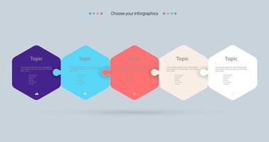 8 opciones o pasos de infografías para el concepto de negocio con diseño de etiquetas infográficas vectoriales que se pueden utilizar para banner de presentaciones, diseño de flujo de trabajo, diagrama de proceso, diagrama de flujo vector