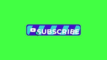 Youtube Subscribe Button V16 Green Screen background video