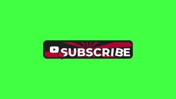 Youtube Subscribe Button V20 Green Screen background video