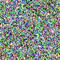 Color TV screen noise pixel glitch seamless pattern texture background vector illustration.