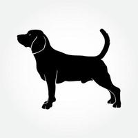Beagle Dog Silhouette Vector. I hope you enjoy this dog silhouette. vector