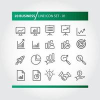 Simple Set of Business Related Vector Icons for Your Site or Application. Icons Set Vector Template.