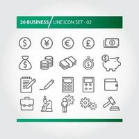 Simple Set of Business and Finance Related Vector Icons for Your Site or Application. Icons Set Vector Template.