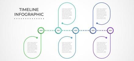 Timeline infographics template. Presentation business infographic with 5 sections. Vector design for brochure, diagram, workflow, web design, annual report.