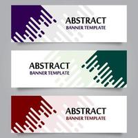 Set of Horizontal Abstract Banner Template. Modern Horizontal Banner. Header Template vector