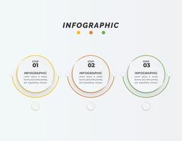 Business data visualization. Process chart. Abstract elements of graph, diagram with 3 steps, options, parts or processes. Creative concept for infographic vector