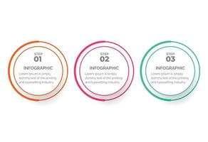 Business data visualization. Process chart. Abstract elements of graph, diagram with 3 steps, options, parts or processes. Creative concept for infographic vector