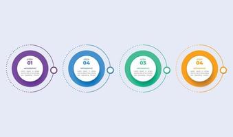 Business data visualization. Process chart. Abstract elements of graph, diagram with 4 steps, options, parts or processes. Creative concept for infographic. vector