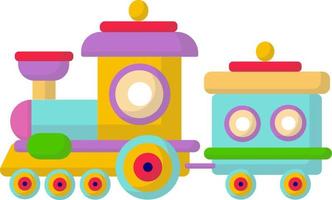 lindo juguete para niños, tren. desarrollo infantil. juegos. vector
