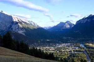 looking down on the townsite of Banff photo